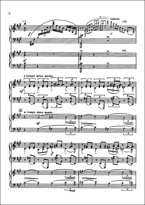 升f小调第一钢琴协奏曲 Op.1-双钢琴版-钢琴谱