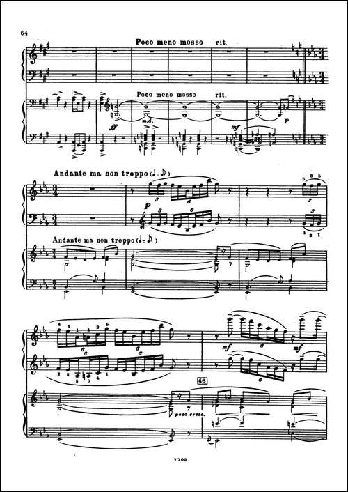 升f小调第一钢琴协奏曲 Op.1-双钢琴版-钢琴谱