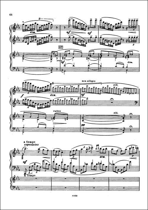 升f小调第一钢琴协奏曲 Op.1-双钢琴版-钢琴谱