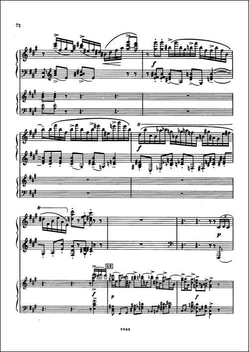 升f小调第一钢琴协奏曲 Op.1-双钢琴版-钢琴谱
