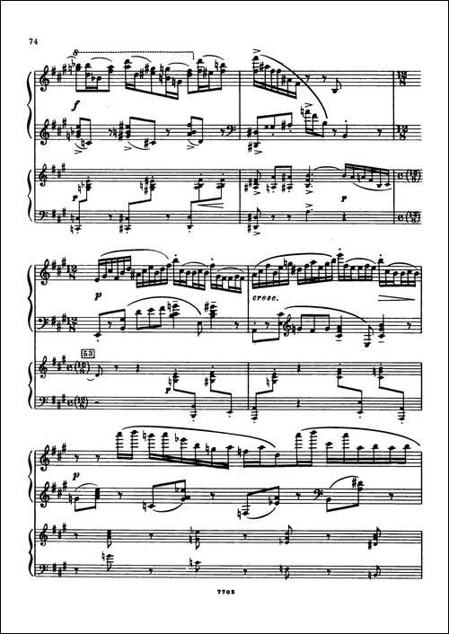 升f小调第一钢琴协奏曲 Op.1-双钢琴版-钢琴谱