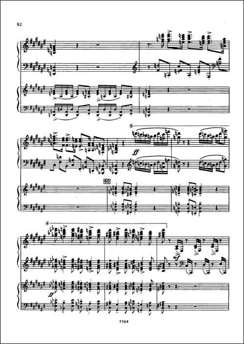 升f小调第一钢琴协奏曲 Op.1-双钢琴版-钢琴谱