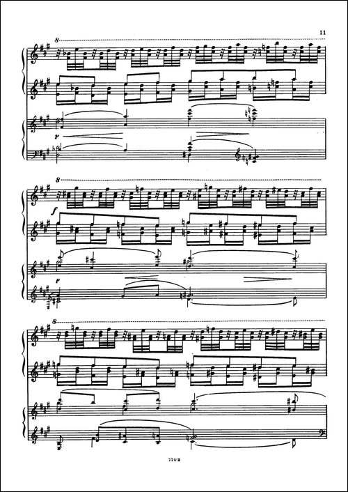 升f小调第一钢琴协奏曲 Op.1-双钢琴版-钢琴谱