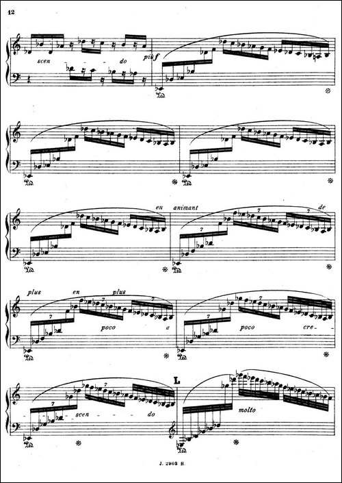 Symphony on a French Mountain Air Op.25-法国山歌交响曲·钢琴独奏·Ⅰ-钢琴谱