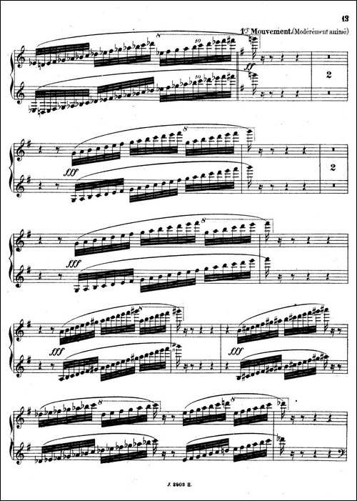 Symphony on a French Mountain Air Op.25-法国山歌交响曲·钢琴独奏·Ⅰ-钢琴谱