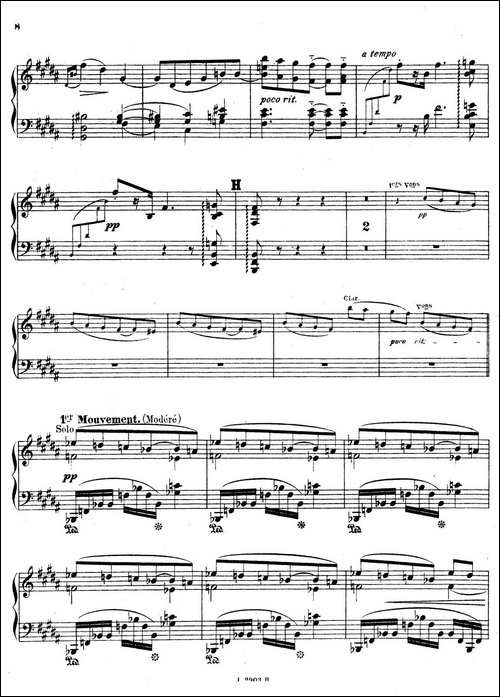 Symphony on a French Mountain Air Op.25-法国山歌交响曲·钢琴独奏·Ⅰ-钢琴谱