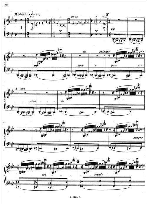 Symphony on a French Mountain Air Op.25-法国山歌交响曲·钢琴独奏·Ⅱ-钢琴谱