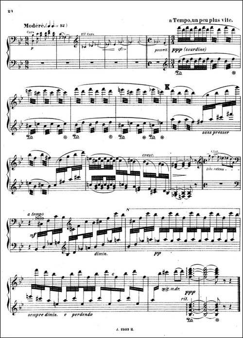 Symphony on a French Mountain Air Op.25-法国山歌交响曲·钢琴独奏·Ⅱ-钢琴谱