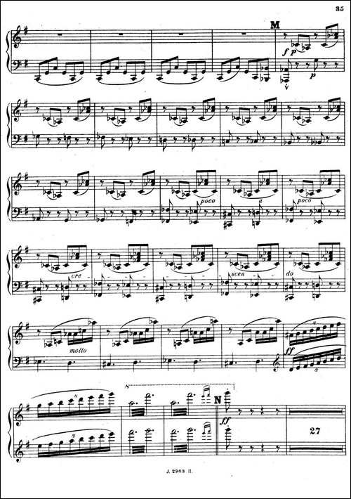 Symphony on a French Mountain Air Op.25-法国山歌交响曲·钢琴独奏·Ⅲ-钢琴谱