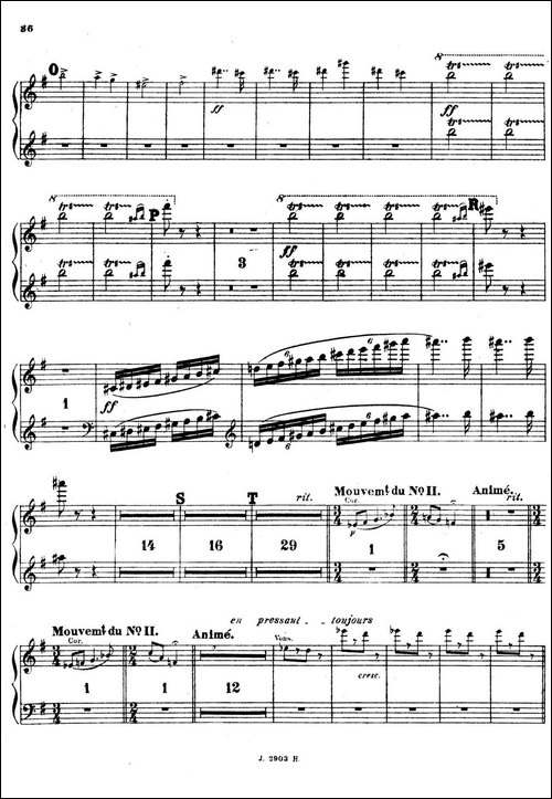 Symphony on a French Mountain Air Op.25-法国山歌交响曲·钢琴独奏·Ⅲ-钢琴谱