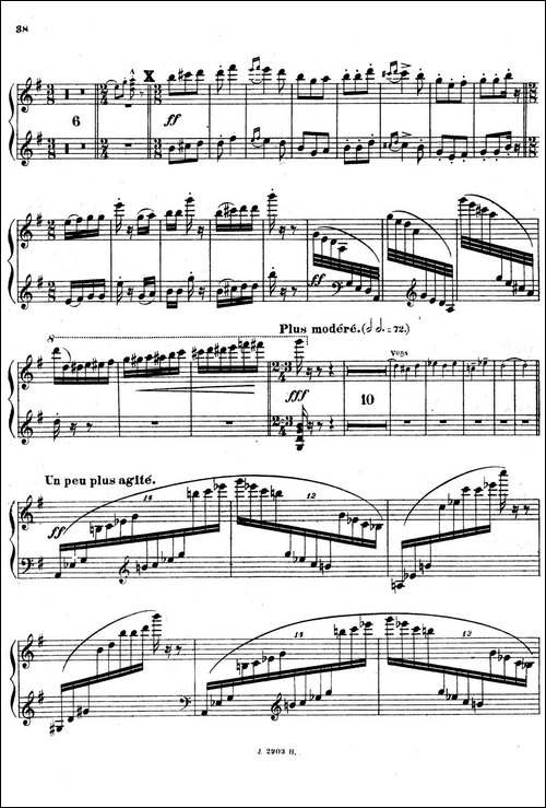 Symphony on a French Mountain Air Op.25-法国山歌交响曲·钢琴独奏·Ⅲ-钢琴谱