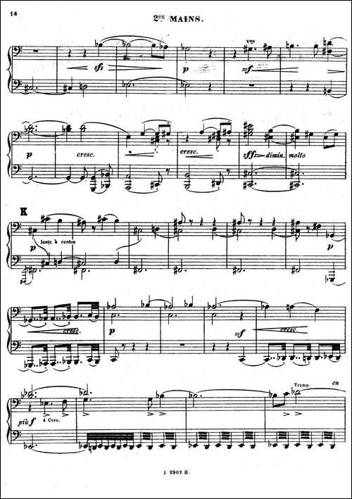 Symphony on a French Mountain Air Op.25-法国山歌交响曲·双钢琴·Ⅰ-钢琴谱