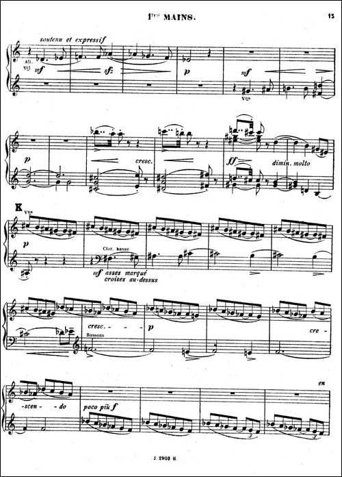 Symphony on a French Mountain Air Op.25-法国山歌交响曲·双钢琴·Ⅰ-钢琴谱