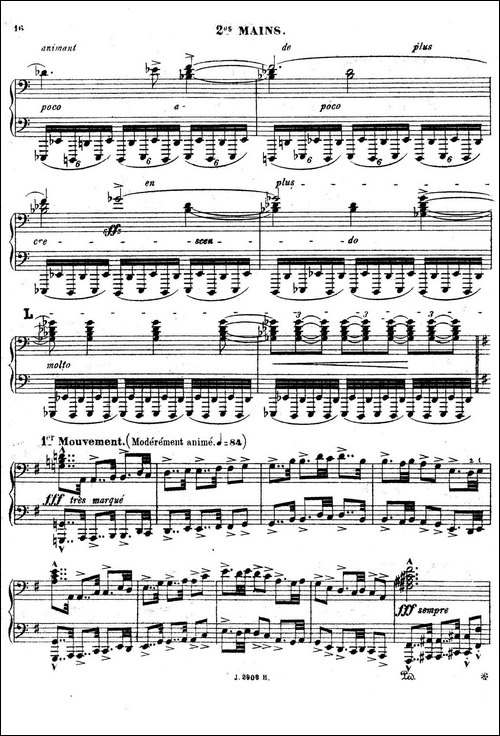 Symphony on a French Mountain Air Op.25-法国山歌交响曲·双钢琴·Ⅰ-钢琴谱