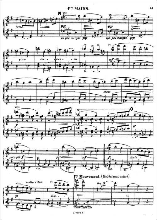 Symphony on a French Mountain Air Op.25-法国山歌交响曲·双钢琴·Ⅰ-钢琴谱