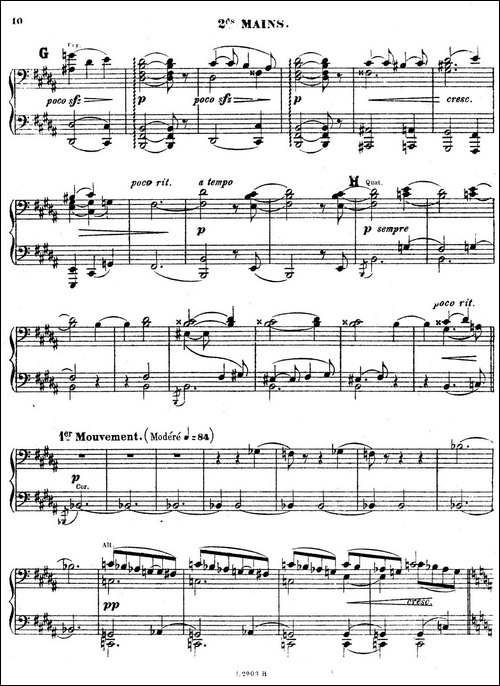 Symphony on a French Mountain Air Op.25-法国山歌交响曲·双钢琴·Ⅰ-钢琴谱