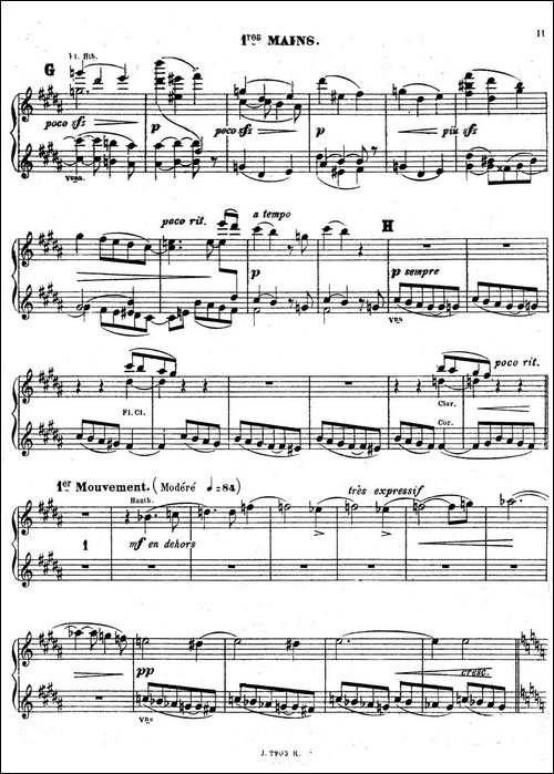 Symphony on a French Mountain Air Op.25-法国山歌交响曲·双钢琴·Ⅰ-钢琴谱