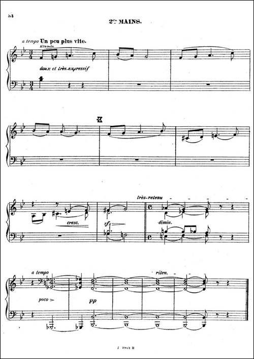 Symphony on a French Mountain Air Op.25-法国山歌交响曲·双钢琴·Ⅱ-钢琴谱