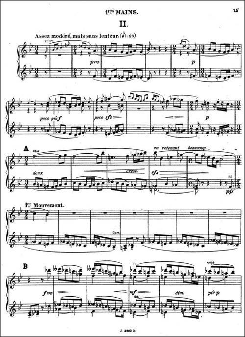 Symphony on a French Mountain Air Op.25-法国山歌交响曲·双钢琴·Ⅱ-钢琴谱