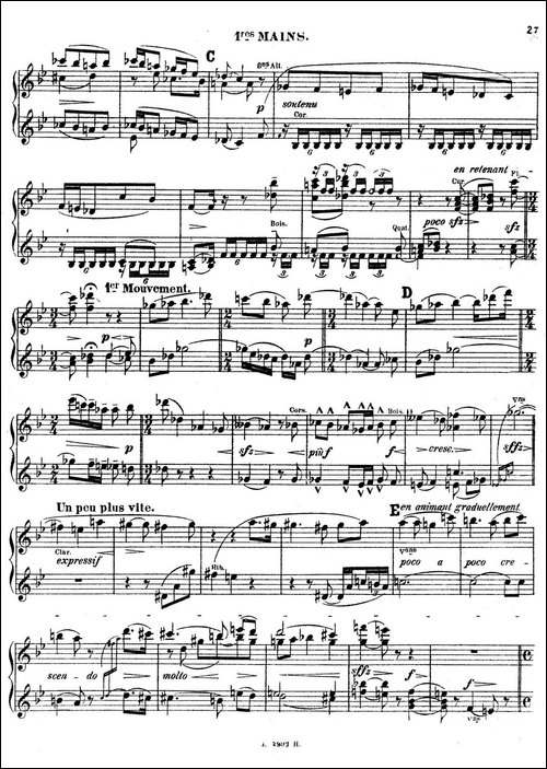 Symphony on a French Mountain Air Op.25-法国山歌交响曲·双钢琴·Ⅱ-钢琴谱