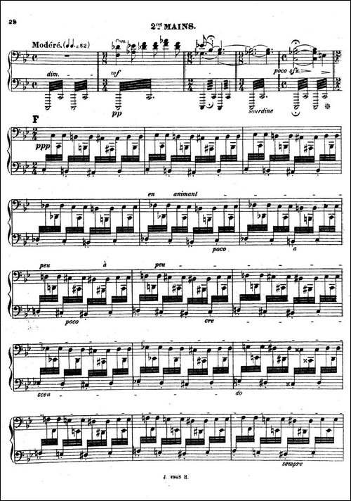 Symphony on a French Mountain Air Op.25-法国山歌交响曲·双钢琴·Ⅱ-钢琴谱