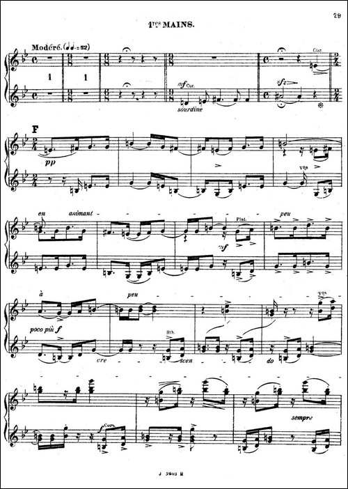 Symphony on a French Mountain Air Op.25-法国山歌交响曲·双钢琴·Ⅱ-钢琴谱