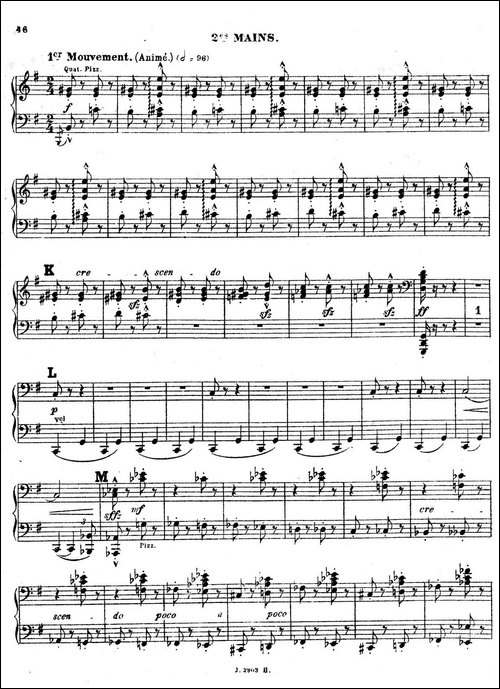 Symphony on a French Mountain Air Op.25-法国山歌交响曲·双钢琴·Ⅲ-钢琴谱