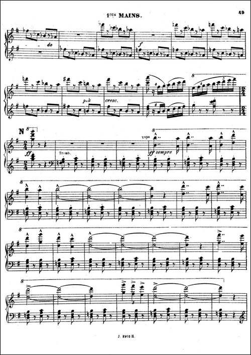 Symphony on a French Mountain Air Op.25-法国山歌交响曲·双钢琴·Ⅲ-钢琴谱