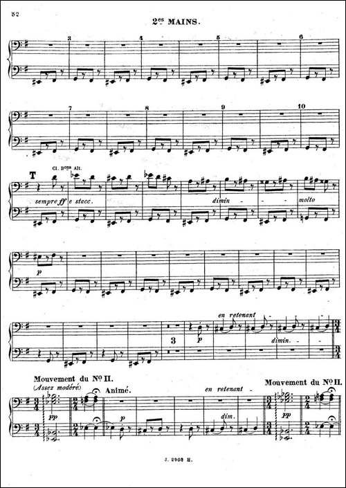 Symphony on a French Mountain Air Op.25-法国山歌交响曲·双钢琴·Ⅲ-钢琴谱