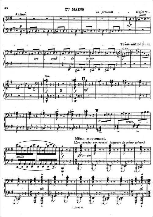 Symphony on a French Mountain Air Op.25-法国山歌交响曲·双钢琴·Ⅲ-钢琴谱