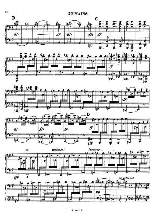 Symphony on a French Mountain Air Op.25-法国山歌交响曲·双钢琴·Ⅲ-钢琴谱