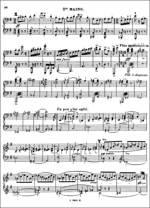 Symphony on a French Mountain Air Op.25-法国山歌交响曲·双钢琴·Ⅲ-钢琴谱