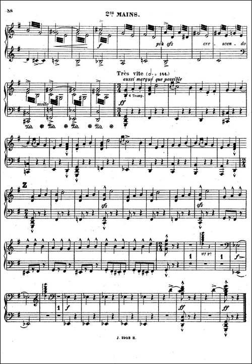 Symphony on a French Mountain Air Op.25-法国山歌交响曲·双钢琴·Ⅲ-钢琴谱