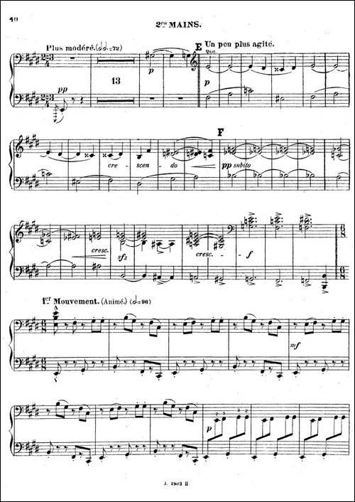 Symphony on a French Mountain Air Op.25-法国山歌交响曲·双钢琴·Ⅲ-钢琴谱
