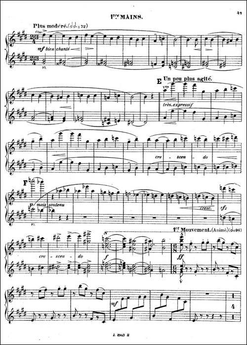 Symphony on a French Mountain Air Op.25-法国山歌交响曲·双钢琴·Ⅲ-钢琴谱