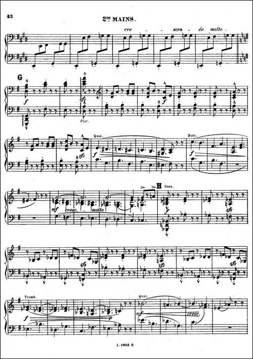 Symphony on a French Mountain Air Op.25-法国山歌交响曲·双钢琴·Ⅲ-钢琴谱