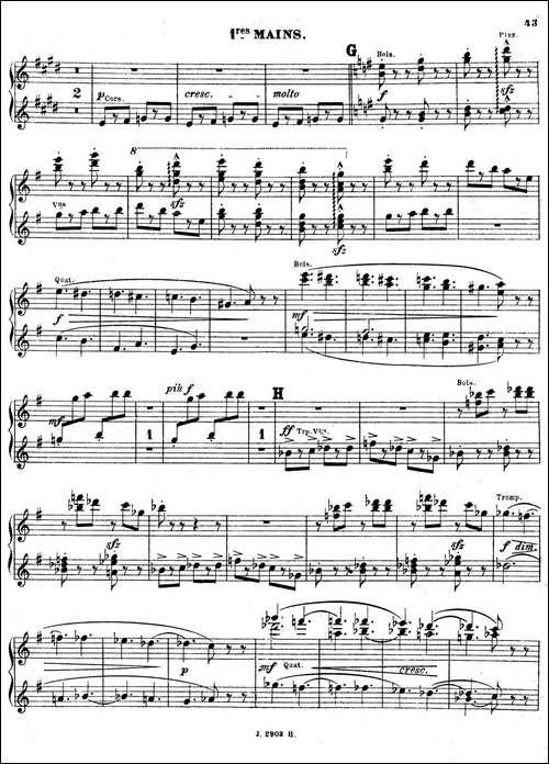 Symphony on a French Mountain Air Op.25-法国山歌交响曲·双钢琴·Ⅲ-钢琴谱