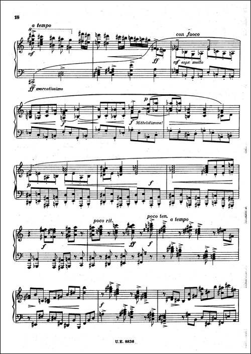 克热内克-第二钢琴奏鸣曲-Piano Sonata No.2 Op.59-钢琴谱
