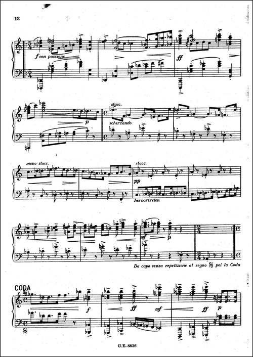 克热内克-第二钢琴奏鸣曲-Piano Sonata No.2 Op.59-钢琴谱