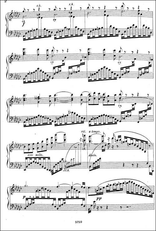 3首音乐会练习曲-Three Concert Etudes Op.24-Ⅰ-钢琴谱
