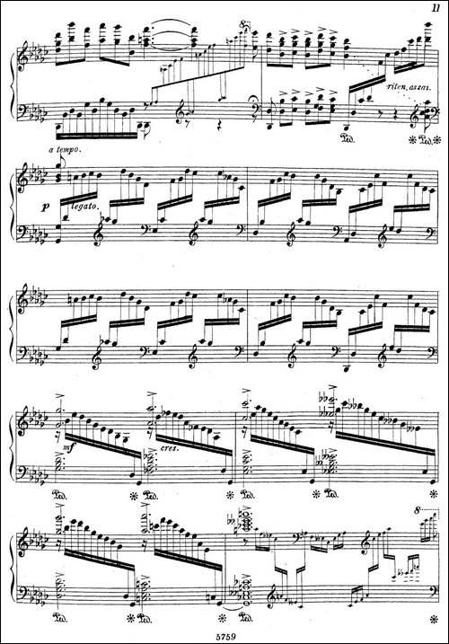 3首音乐会练习曲-Three Concert Etudes Op.24-Ⅰ-钢琴谱