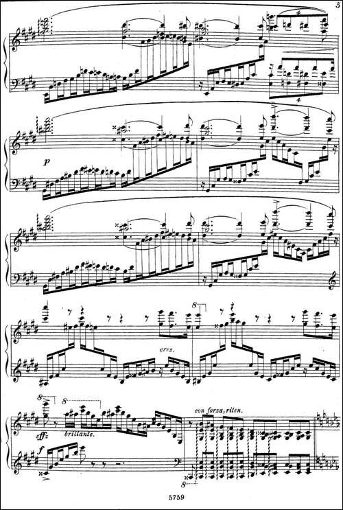 3首音乐会练习曲-Three Concert Etudes Op.24-Ⅰ-钢琴谱