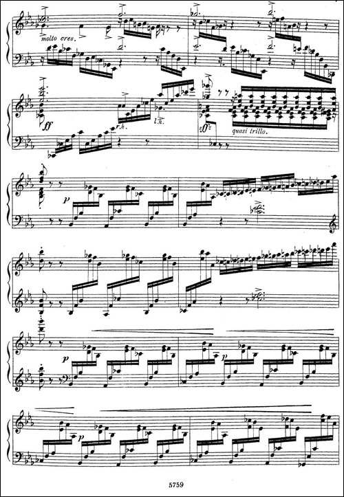 3首音乐会练习曲-Three Concert Etudes Op.24-Ⅰ-钢琴谱