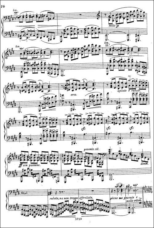 3首音乐会练习曲-Three Concert Etudes Op.24-Ⅱ-钢琴谱