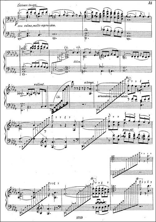 3首音乐会练习曲-Three Concert Etudes Op.24-Ⅱ-钢琴谱
