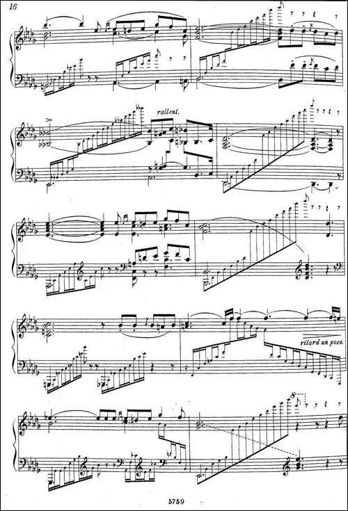 3首音乐会练习曲-Three Concert Etudes Op.24-Ⅱ-钢琴谱