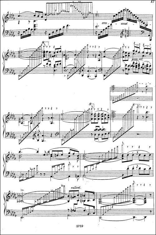 3首音乐会练习曲-Three Concert Etudes Op.24-Ⅱ-钢琴谱