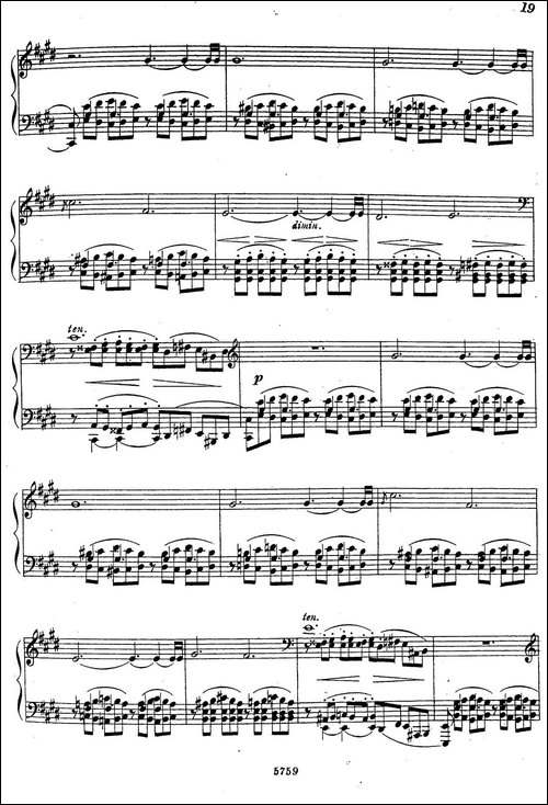 3首音乐会练习曲-Three Concert Etudes Op.24-Ⅱ-钢琴谱