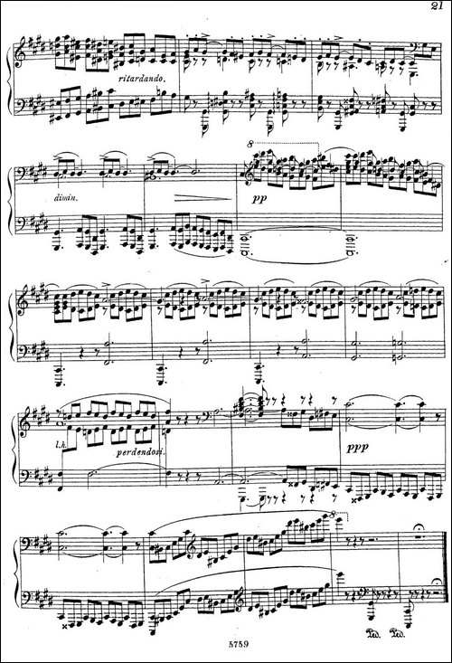 3首音乐会练习曲-Three Concert Etudes Op.24-Ⅱ-钢琴谱