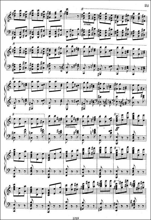 3首音乐会练习曲-Three Concert Etudes Op.24-Ⅲ-钢琴谱